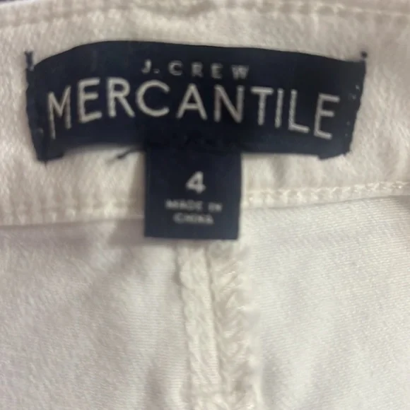 J.Crew Mercantile white Jean skirt sz 4 - Picture 4 of 4